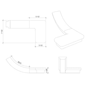Fitting M8440 - Turnout Large (Left Hand)