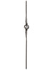 Iron Baluster 9019 - 9/16" Hammered - Gothic Basket With Spoons