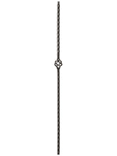 Iron Baluster 9027 - 9/16" Hammered Edge - Single Basket