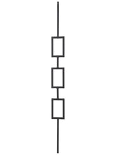 Iron Baluster 9094 - 1/2" Square - Triple Rectangle