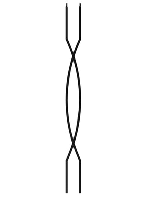 Iron Baluster 9095 - 1/2" Square - Double Helix