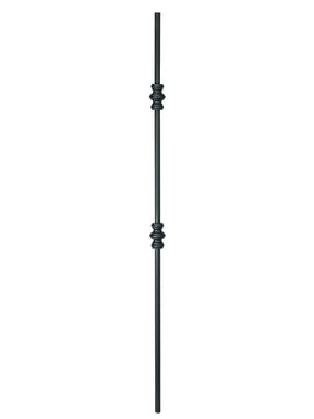 Iron Baluster 9561 - 5/8" Round - Double Knuckle