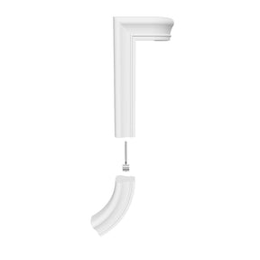 Fitting 71 - Level Quarter Turn Gooseneck Fitting with No Cap - 2 Rise (Left Hand)