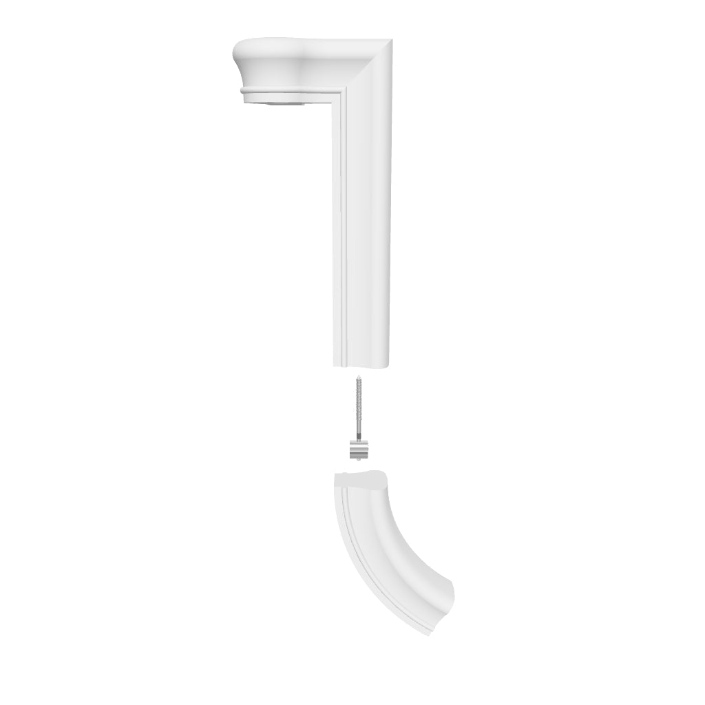 Fitting 86 - Level Quarter Turn Gooseneck Fitting with Cap - 2 Rise (Right Hand)
