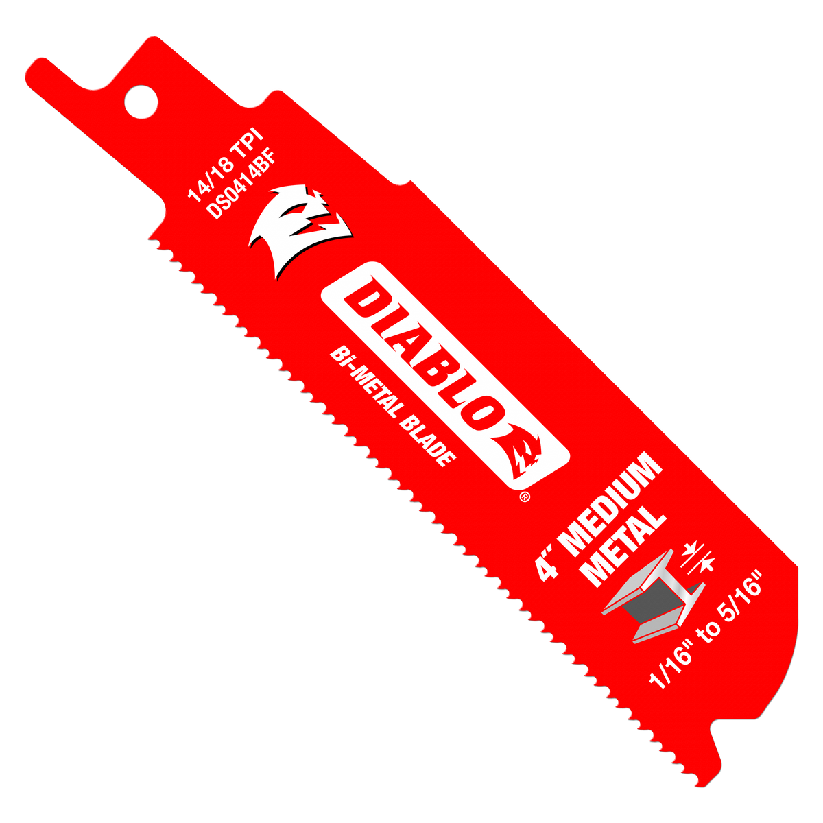 Diablo Bi-Metal Recip Blade for Medium Metal Cutting