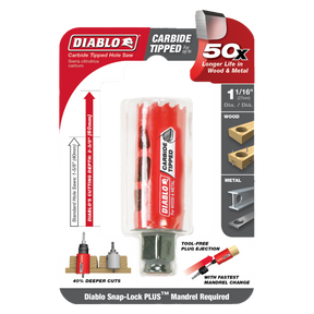 Diablo Carbide-Tipped Wood & Metal Hole Saw