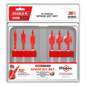 Diablo Demo Demon™ Spade Bit Set for Nail-Embedded Wood