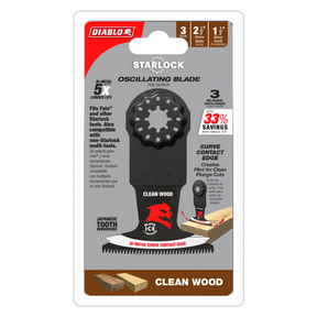 Diablo Bi-Metal Oscillating Blades for Clean Wood