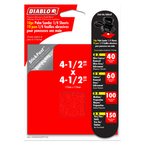 Diablo 1/4 in. Sanding Sheet Assorted