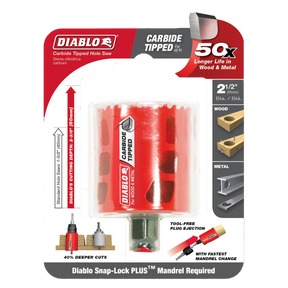 Diablo Carbide-Tipped Wood & Metal Hole Saw