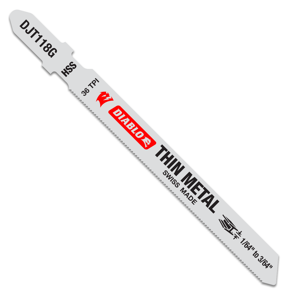 Diablo High Speed Steel T-Shank Jig Saw Blades for Thin Metal
