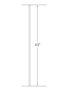 Iron Baluster 9500 - 5/8" Round - Plain