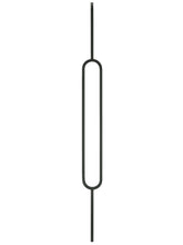 Iron Baluster 9088XL - 1/2" Square - 24" Oval