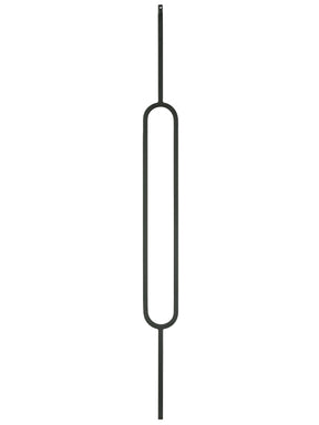 Iron Baluster 9088XL - 1/2" Square - 24" Oval