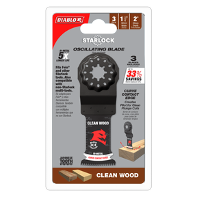 Diablo Bi-Metal Oscillating Blades for Clean Wood