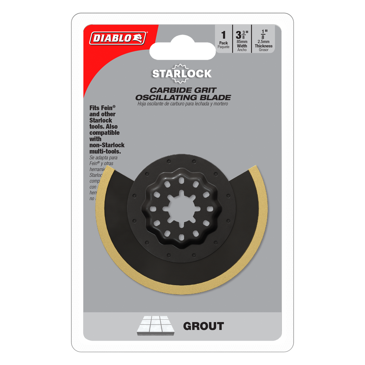 Diablo  Carbide Grit Oscillating Blade for Grout