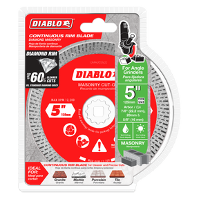 Diablo Diamond Continuous Rim Cut-Off Discs for Masonry