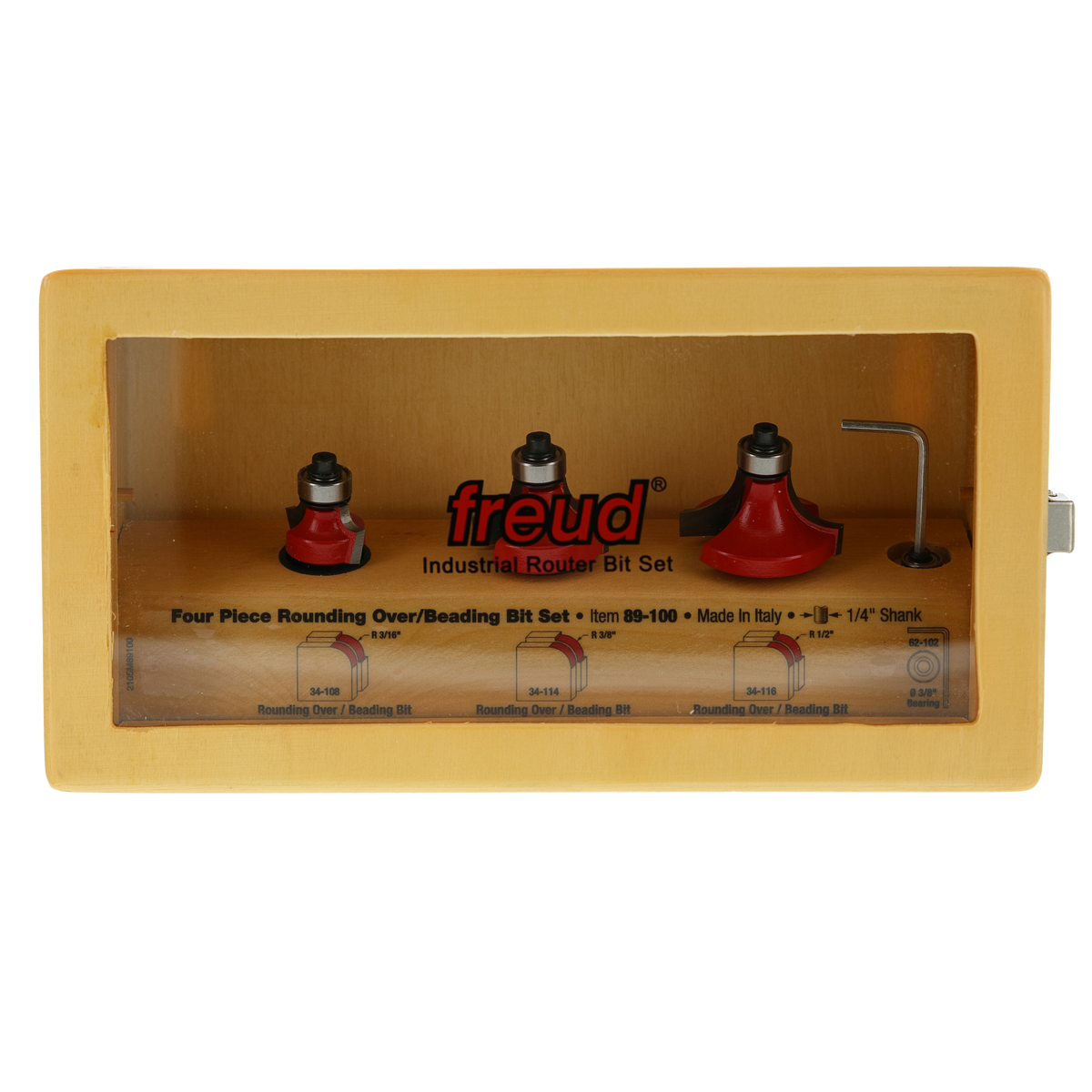 Freud Three Piece Round Over/Beading Sets Router Bits