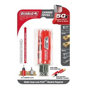 Diablo Carbide-Tipped Wood & Metal Hole Saw