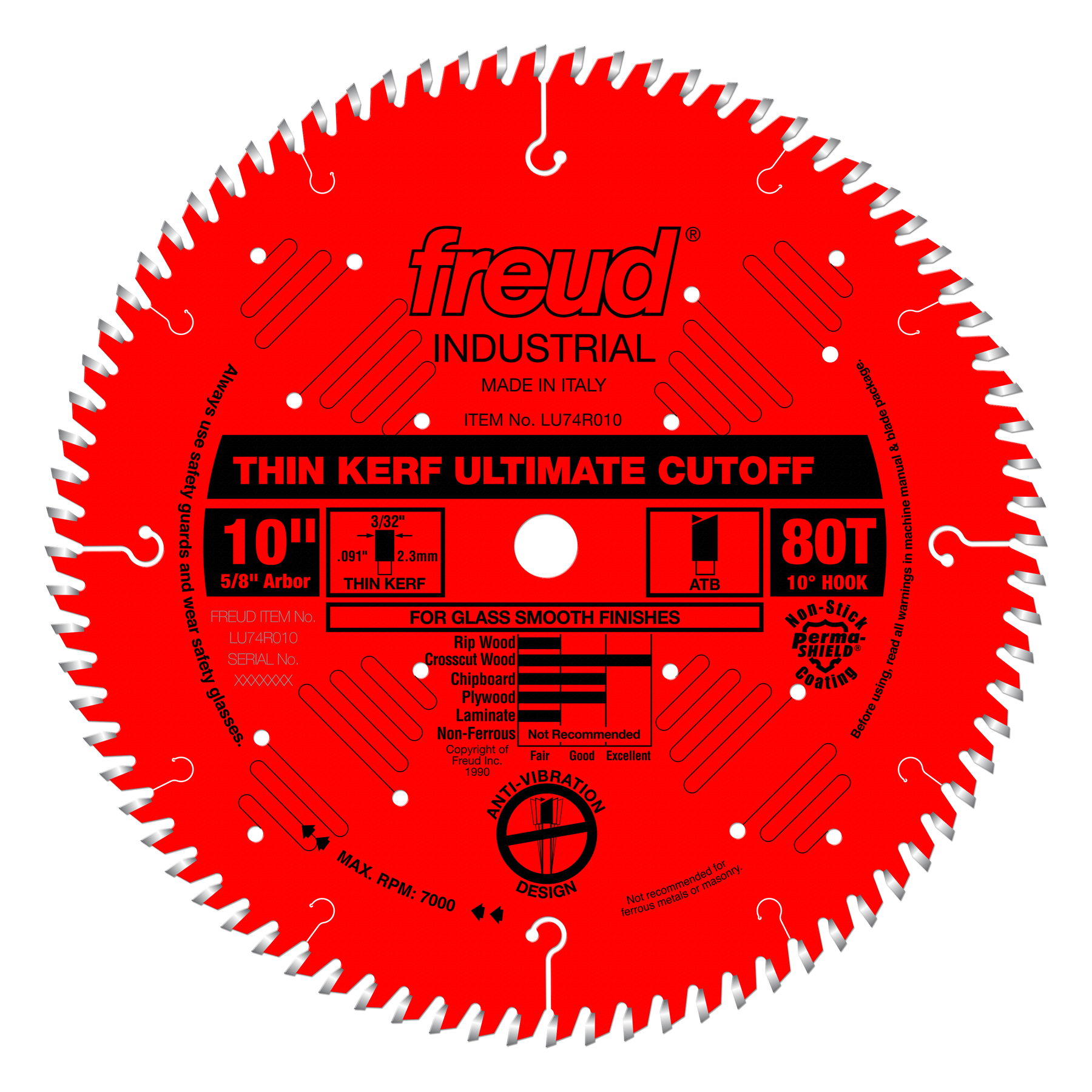 Freud Ultimate Cut-Off  (Thin Kerf) Saw Blades