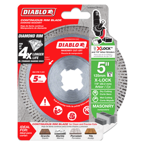 Diablo Diamond Continuous Rim Cut-Off Discs for Masonry