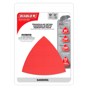 Diablo 3-1/8 in. Oscillating Detail Triangle Sanding Sheets