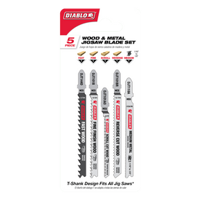 Diablo T-Shank Jig Saw Blade Set for Wood & Metal