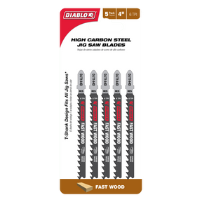 Diablo High Carbon Steel T-Shank Jig Saw Blades for Wood