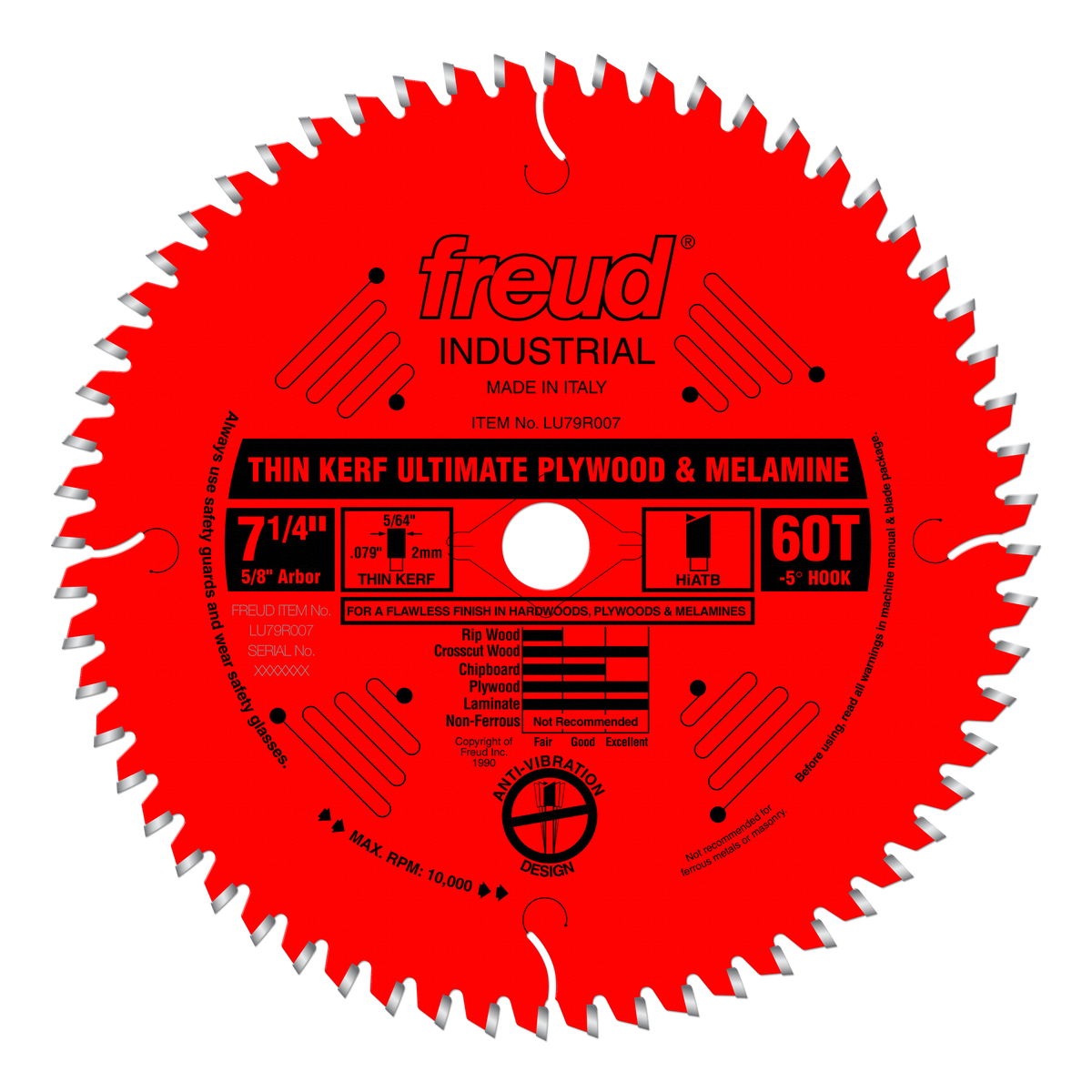 Freud Ultimate Plywood & Melamine (Thin Kerf) Saw Blades